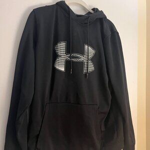 Under Armour Men's Size L Black Logo Hoodie - excellent condition